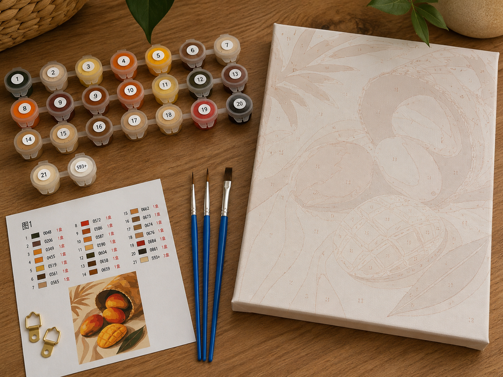 Mango Season Paint By Numbers Kit by HI KOKO FARMS