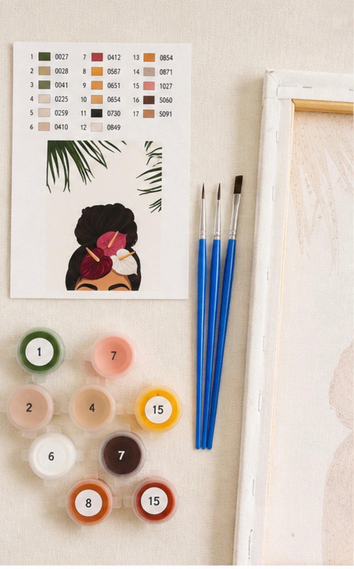 Tita Bun Paint By Numbers Kit by HI KOKO FARMS