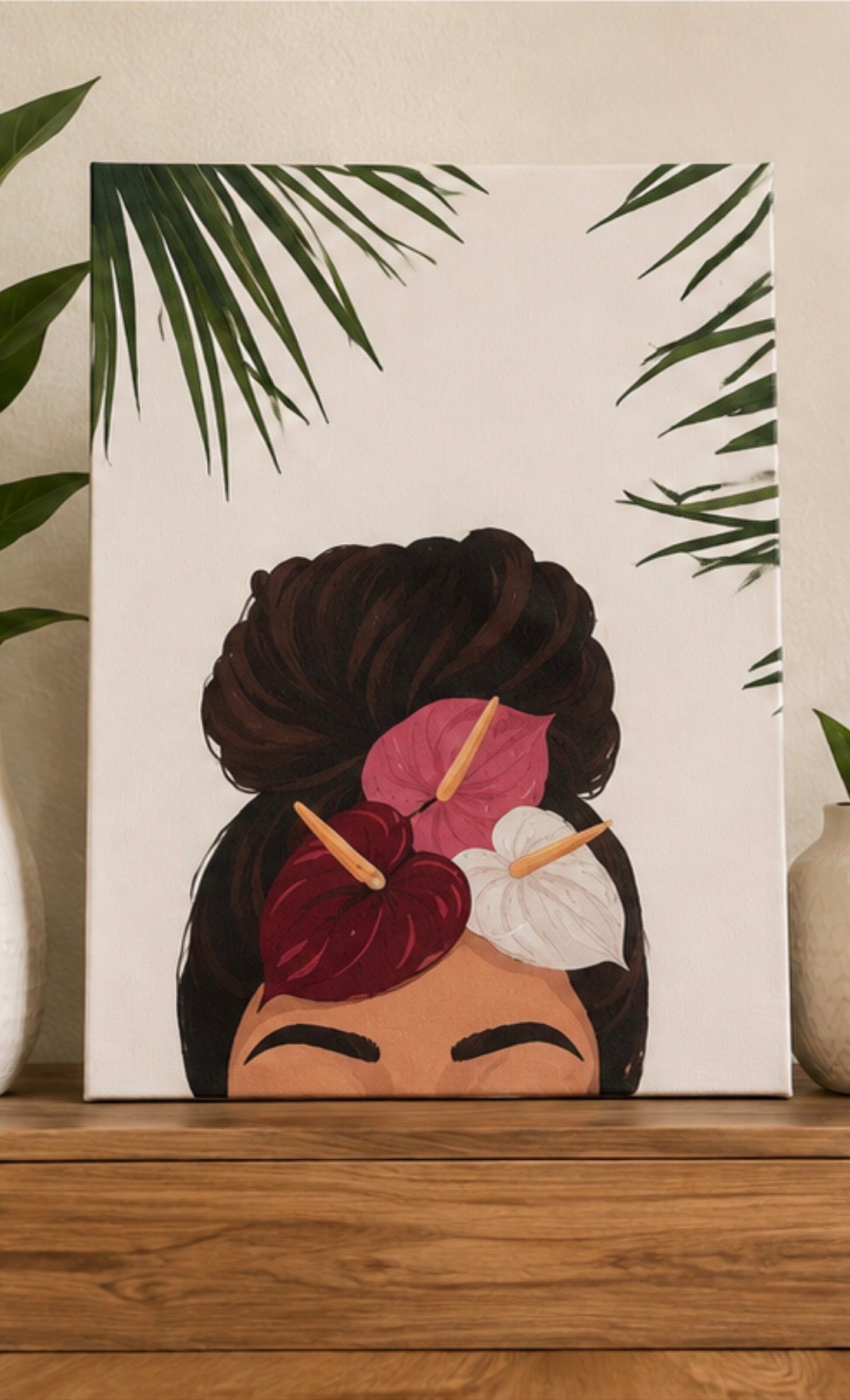 Tita Bun Paint By Numbers Kit by HI KOKO FARMS – 12x16 canvas